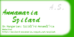annamaria szilard business card